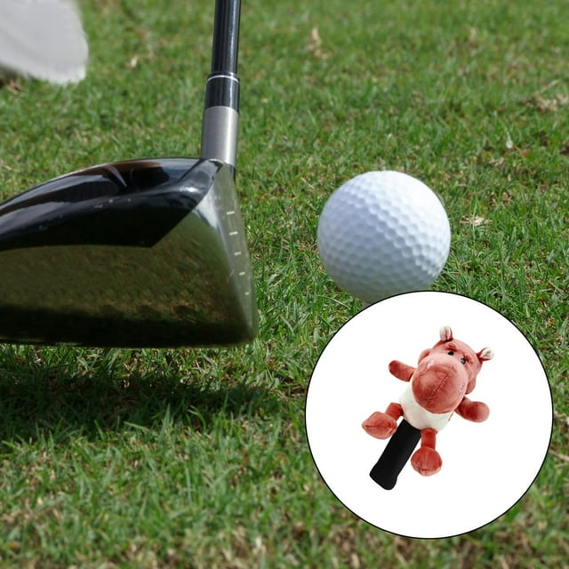 Golf Club Plush Head Cover Animal Wood Driver Head Cover Reemplazo de protección rojo Cola CABEZA DE GOLF CLUB DE GOLF
