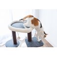thumbnail image 3 of PetPals 29" Gray 4-Level Medium Cat Tree Scratching Post Tower with Tunnel Plush Perch Indoor Play House Climbing Modern Cat Furniture Plus Free Cat Teaser Bonus, 3 of 9