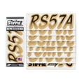thumbnail image 2 of STIFFIE Whipline Black / Tan 3" Alpha-Numeric Identification Custom Kit Registration Numbers & Letters Marine Stickers Decals for Boats & Personal Watercraft PWC, 2 of 9