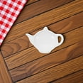 thumbnail image 4 of OUNONA 3pcs Ceramic Teapot Shaped Tea Bag Dish Tea Bag Holder Cute Tea Bag Tray Spoon Rest For Tea Drinkers Afternoon Tea Accessories, 4 of 8