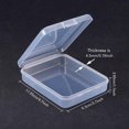 thumbnail image 2 of 10 Packs 3.7x4.7x1.1" Clear Rectangle Plastic Storage Box Bead Storage Containers with Lids for Cards Clips and Other Craft Accessories, 2 of 8