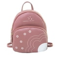 thumbnail image 1 of Mini Mochila Para Mujer, Moda Informal Con Estampado De Flores, Paquete De Cuero Pu, Bolsa De Teléfono De Color Sólido Para Acampar Al Aire Libre, Viajes, Compras Vogacara AP006181-03, 1 of 3