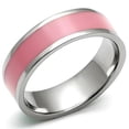 thumbnail image 1 of Alamode TK545-9 Women High Polished Stainless Steel Ring with Epoxy in Rose - Size 9, 1 of 1