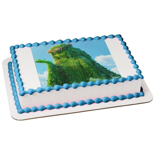 Moana Te Fiti Green Edible Cake Topper Image 1 4 Sheet Abpid Walmart Com Walmart Com