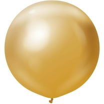 24 inch Kalisan Mirror Gold Latex Balloons (2 Pack) - Party Supplies Decorations