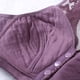 thumbnail image 4 of Gibobby Brasieres Comodos Para Mujer Sujetador sin de para mujer, cierre frontal, espalda en T, para busto grande(Morado,44), 4 of 5
