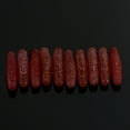 thumbnail image 4 of Graflsoa Ensemble de 10 Leurres de Pêche Souples, 6 cm 8 g, PVC à Haute Élasticité, Surface à Paillettes Réfléchissantes, Rouge/noir, Attraction en Eau Profonde, 4 of 6