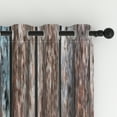 thumbnail image 3 of Lfeey Brown Blue Blackout Curtains for Bedroom, Set of 2, Room Darkening, 52x96 inches, Gray, 3 of 6