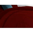 thumbnail image 5 of 5 Piece Luxury U Shape Pattern Comforter By D.N.G. BEDDINGS Set Premium Super Soft, 1000 Thread Count 100% Egyptian Cotton Super King Size Burgundy Color, 5 of 9