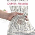 thumbnail image 6 of Floral Vine Sheer Curtains for Living Room Bedroom, Vintage French Country Beige Silver Gray Symmetrical Light Filtering Sheer Curtain Rod Pocket Voile Window Treaments Drapes, 52 x 45 Inches, 6 of 9