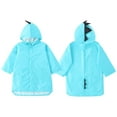 thumbnail image 2 of Blue Rain Ponchos Raincoats,Reusable Cute Cartoon Dinosaur Rain Jackets with Hood for Family Travel Outdoor(L Size), 2 of 8