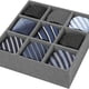 thumbnail image 1 of Organizador de cajones de 9 secciones, caja de almacenamiento, soporte para regalos, bandeja organizadora apilable resistente para armario, accesorio, 1 of 8