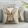 thumbnail image 3 of Shangniulu Easter Rabbit Throw Pillow Case Cushion Cover Spring Home Decoration Short Plush Material，Multiple sizes available, 3 of 5
