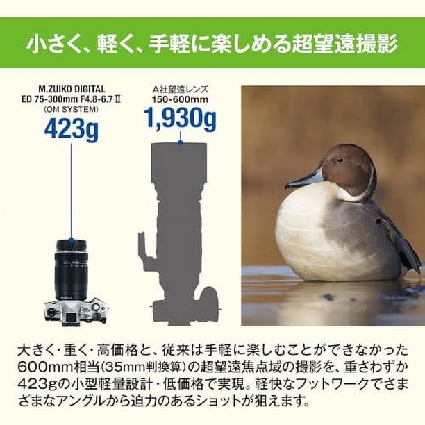 Olympus OM System M.ZUIKO DIGITAL ED 75-300mm F4.8-6.7 II 