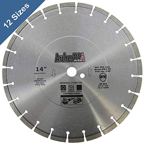 Archer Pro 16" in. General Purpose Diamond Saw Blades for Fast Cutting