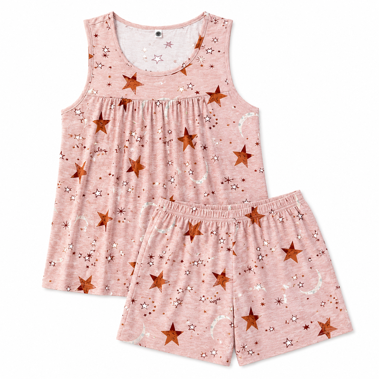 DreamFish Women's Summer Sleeveless Tank and Shorts Pajama Set photo 2