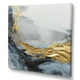 thumbnail image 2 of Designart "Grey And Gold Contemplative Abstraction" Abstract Marble Wall Art For Kitchen, 2 of 5