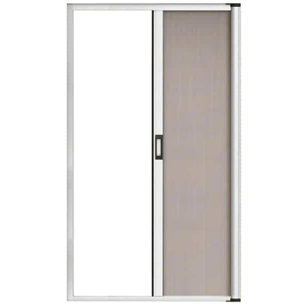 Crl Rds84w White 84 Euro Retractable Screen Door Kit Com 84 Euro Retractable Screen Door Kit, Sliding Screen Door Track And Jamb