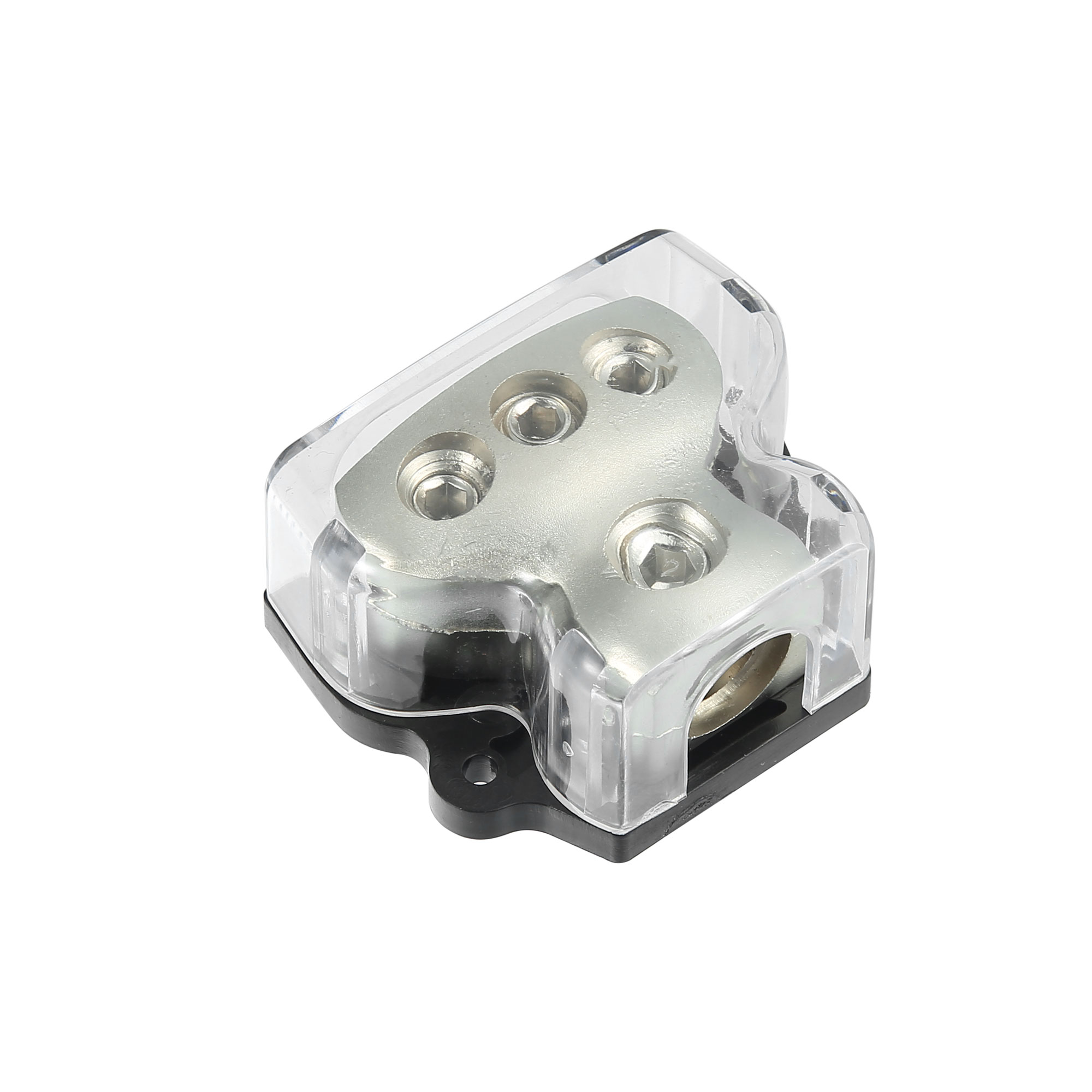 0 Gauge in 4 Gauge Out 3 Ways Power Distribution Block for Car Audio