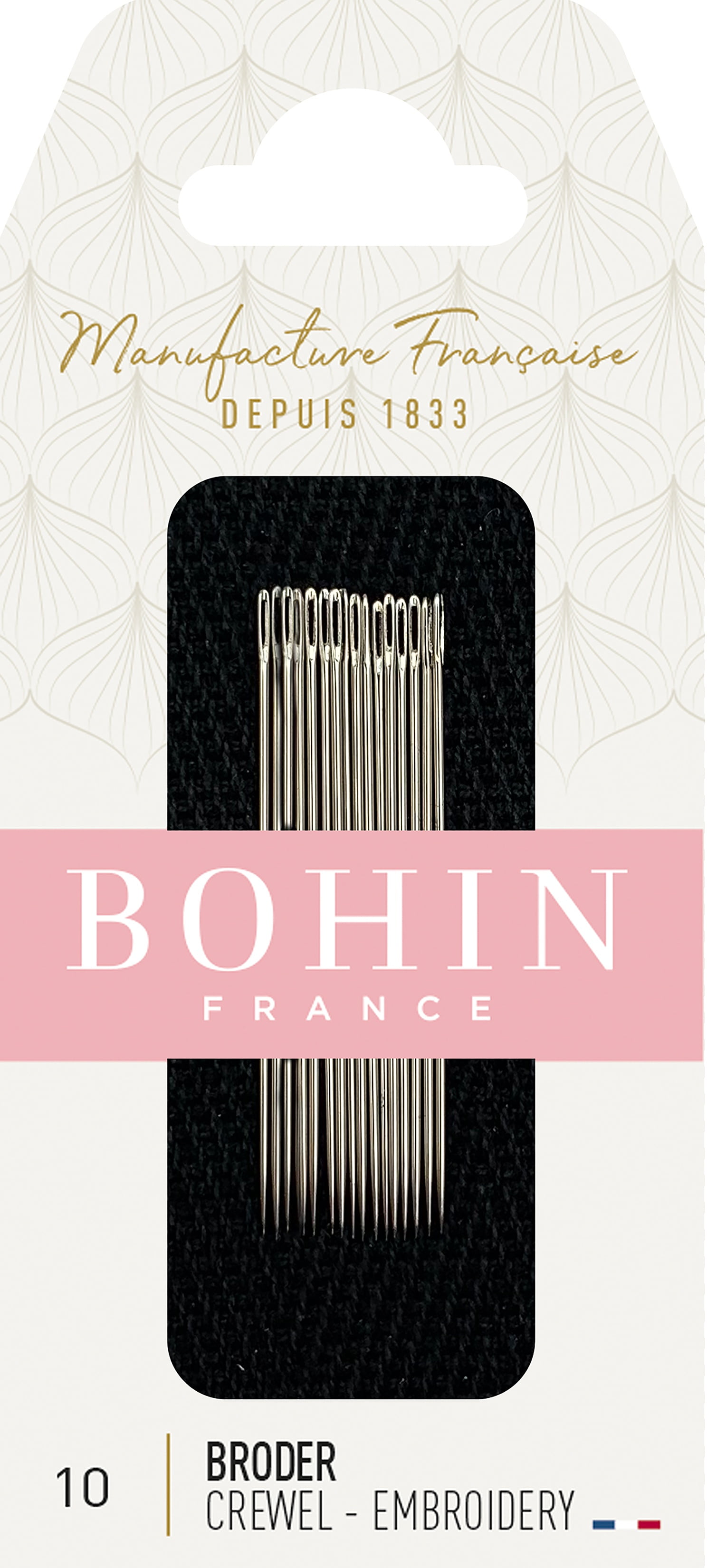 Bohin France Crewel Embroidery Needles Sizes 10