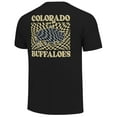thumbnail image 3 of Women's Black Colorado Buffaloes Comfort Colors Checkered Mascot T-Shirt, 3 of 3