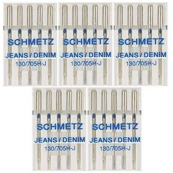 25 Schmetz Jeans Denim Sewing Machine Needles 130/705H-J Size 100/16