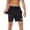 Black, variant on Y.F.H sunbest Mens Swim Trunks 2 in 1 Quick-Dry 5 inch Swim Shorts with Compression Liner and Zipper Pockets