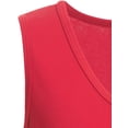 thumbnail image 2 of Expert Brand USA-Made Women's Oxymesh™ Athletic V Neck Sleeveless T-Shirt, Red/White, Small, 2 of 3