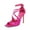 HOT PINK-SATIN, variant on Women's High Heels Sexy Cross Square Open Toe Strappy Dressy Sexy Stylish Stilettos Heels Sandals