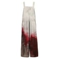 thumbnail image 4 of WTOBBY Women's Halloween Printed Cotton Jumpsuit, Sleeveless Casual Design with Loose Fit for Breathability, Perfect for Comfortable Everyday Wear,GrayS, 4 of 7