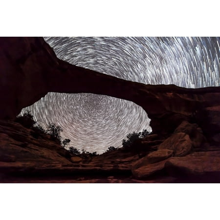 Five Star 36' Natural - LAMINATED POSTER Night Stars Owachomo Natural Bridge Long Exposure Poster Print 24 x 36