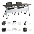 thumbnail image 3 of BBF Envision 72W Folding Training Table and 2 Folding Chairs with Arms, 3 of 10