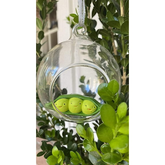 Peas in A Pod Custom PVC Figure in Globe 4" Holiday Christmas Tree Ornament 2pcs Detachable Toy Story Disney