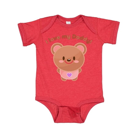 

Inktastic I Love My Daddy- Cute Baby Bear Gift Baby Boy or Baby Girl Bodysuit