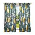 thumbnail image 6 of Yayeee Window Curtains Set of 2 for Living Room Light Filtering 63"x42", Blue Floral Lemons, 6 of 7