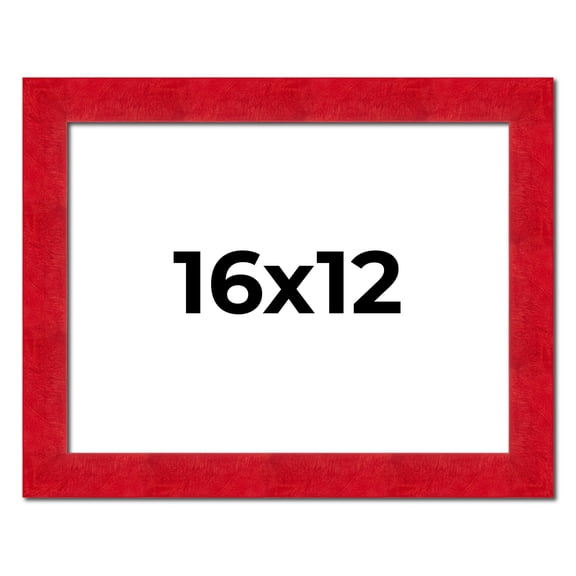 16x12 Frame Red Burl Solid Wood Picture Frame Width 1.75 Inches | Interior Frame Depth 0.5 Inches |