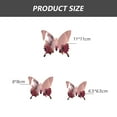 thumbnail image 2 of 48 piezas de decoración de pared de mariposas 3D para dormitorio, pegatinas de mariposa con espejo, decoración de habitación plateada para dormitorio, 2 of 5