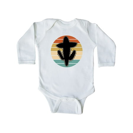 

Inktastic Cactus Cinco De Mayo Vintage Gift Baby Boy or Baby Girl Long Sleeve Bodysuit