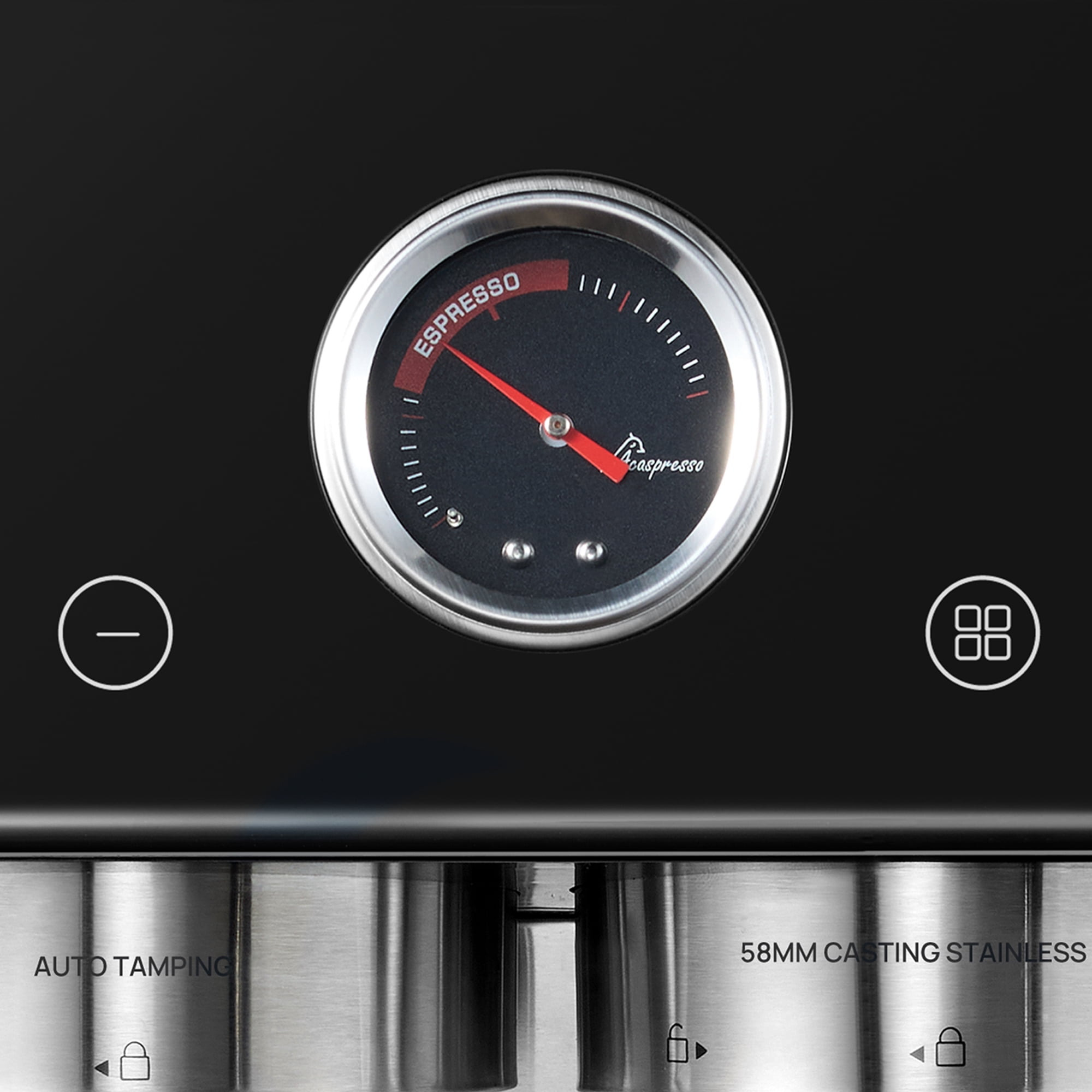Coffee Espresso Machine with Grinder: Auto Distribute Tamp, 15-Bar Italian Pump, Temp Control, Cold Brew, Acaspresso Coffee Maker
