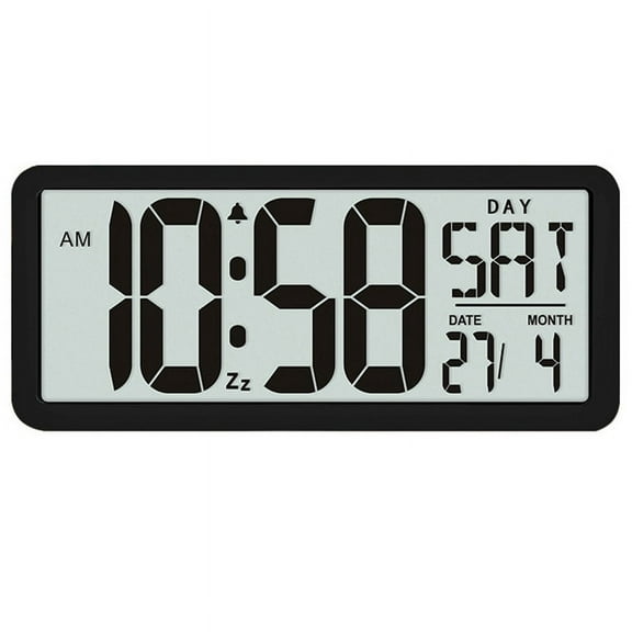 13.8inch Large Digital Jumbo Alarm Clock,Black
