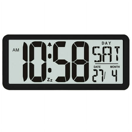 13.8inch Large Digital Jumbo Alarm Clock,Black