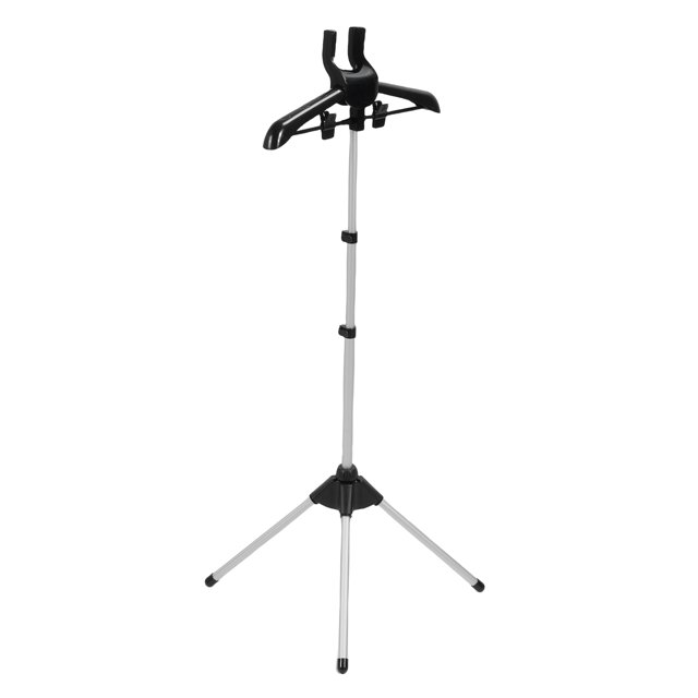Foldable Adjustable Ironing Garment Stand, Adjustable Steamer Rack with Two Clips, and Height Settings, for Drying and Ironing Clothes, Accommodate Various Clothing Types