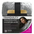 thumbnail image 1 of Tranquility Faux Fur Weighted Blanket With Washable Cover 12lbs, 1 of 4