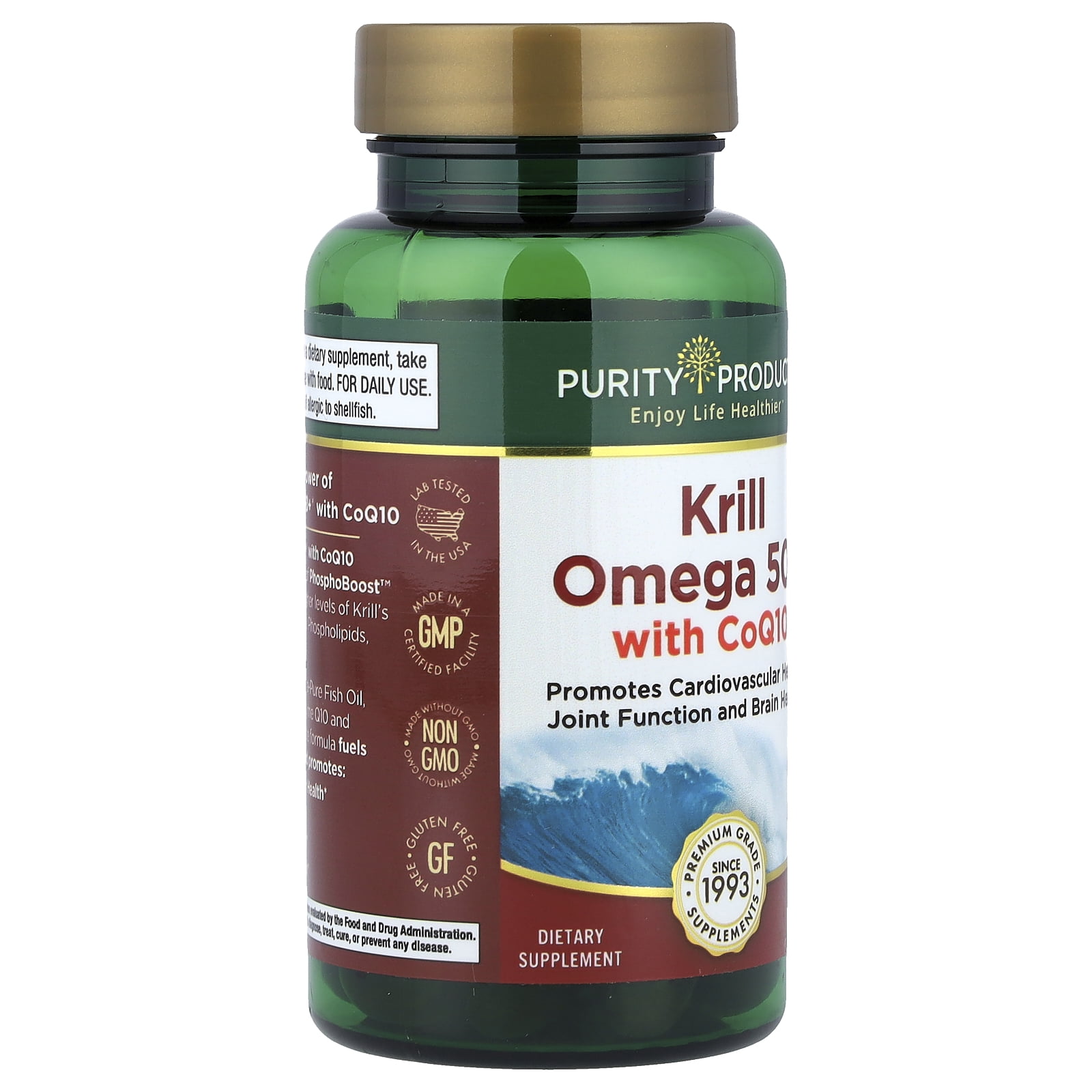 Purity Products Krill Omega 50+® with  CoQ10, 60 Softgels