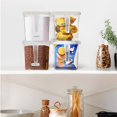thumbnail image 4 of Juego de contenedores de almacenamiento de alimentos, contenedores de almacenamiento de alimentos con tapa y asa de plástico para refrigerador (paquete de 4), caja de plástico transparente, 4 of 6