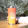 thumbnail image 3 of Camco Life is Better at The Campsite 20oz Painted Tumbler  Features Superior Heat and Ice Retention, Made of Kitchen-Grade Stainless Steel, and a Unique Design of Lifes a Trip! 53318, 3 of 6