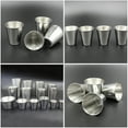 thumbnail image 5 of Cazas de acero inoxidable de 6 piezas tazas de tiro de acero inoxidable tazas de licores duraderos, 5 of 5