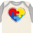thumbnail image 4 of Inktastic Autism Puzzle Heart Boys or Girls Long Sleeve Baby Bodysuit, 4 of 5