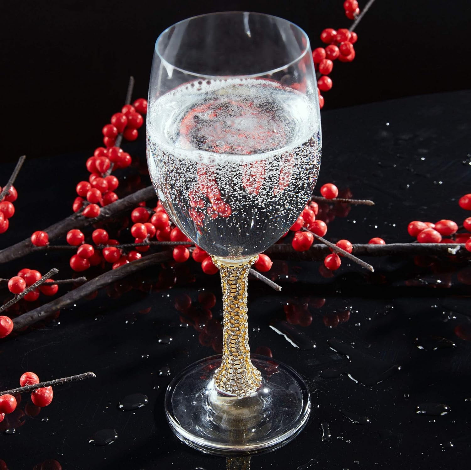 S SALIENT Wine Glasses Set of 6,Long Stem White/Red Wine glasses,14oz Hand  Blown Premium Crystal Win…See more S SALIENT Wine Glasses Set of 6,Long