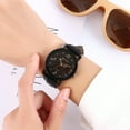 thumbnail image 3 of Man Woman Music Notes Music Symbol Black Face Watch-143-B, 3 of 5